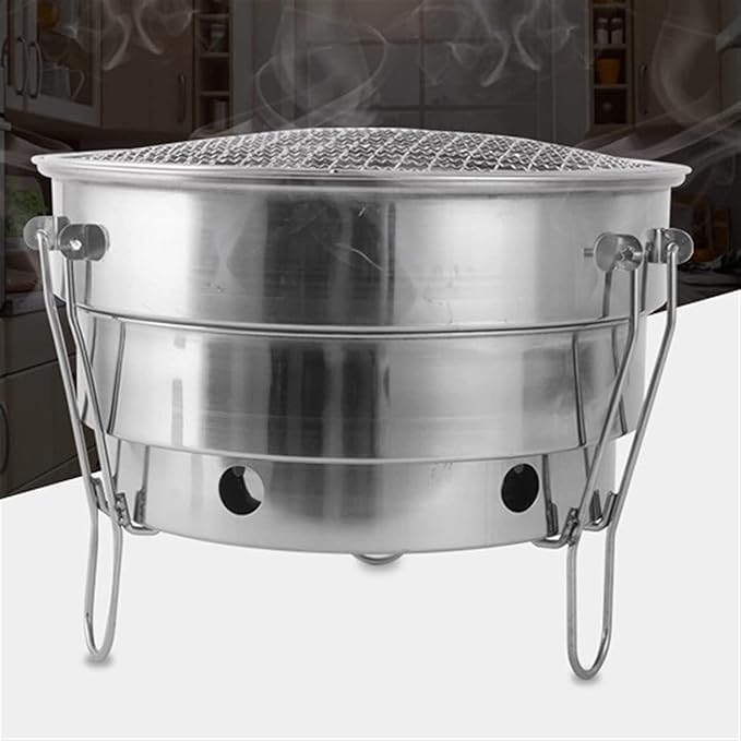 Charcoal Grills Outdoor Stainless Steel Folding Barbecue Oven Carbon Grill Mini Portable Picnic BBQ Grill Roast Meat