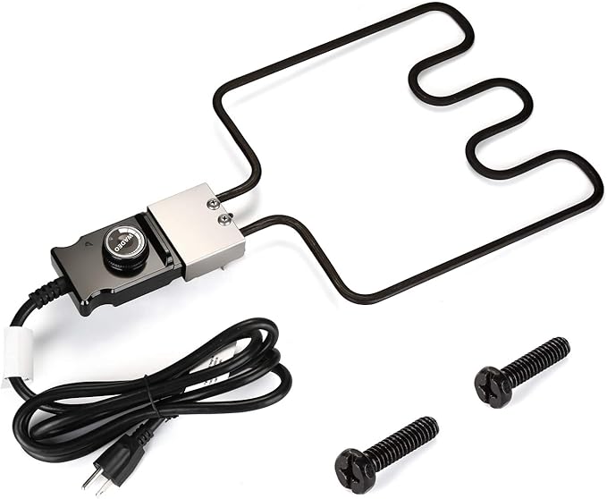 WADEO 1500 Watt Heating Element Compatible with Masterbuilt Electric Smoker and Grill, Adjustable Thermostat Cord Controller, Masterbuilt Smoker Parts for Smokers & Turkey Fryers
