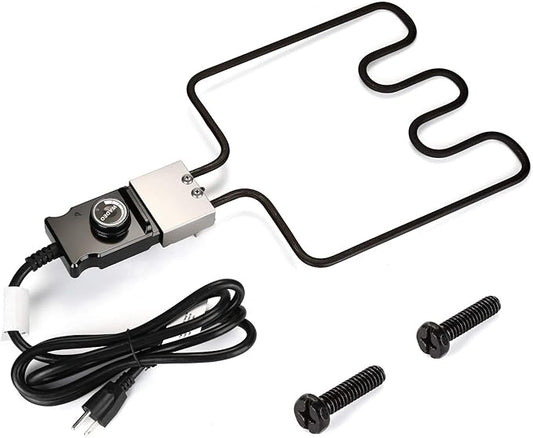 WADEO 1500 Watt Heating Element Compatible with Masterbuilt Electric Smoker and Grill, Adjustable Thermostat Cord Controller, Masterbuilt Smoker Parts for Smokers & Turkey Fryers