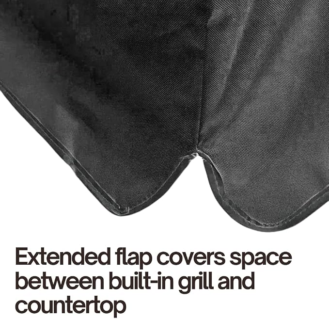 Formosa Covers Built-in BBQ Outdoor Gas Grill Cover 45" L x 30" D x 16" H Vinyl Black Fits Fire Magic 45 Inch, Heavy-Duty Waterproof Black Vinyl Outdoor Island Guard