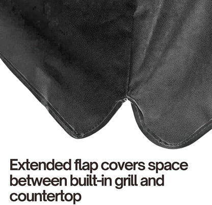Formosa Covers Built-in BBQ Outdoor Gas Grill Cover 45" L x 30" D x 16" H Vinyl Black Fits Fire Magic 45 Inch, Heavy-Duty Waterproof Black Vinyl Outdoor Island Guard