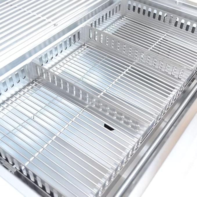 KoKoMo 32” Built-In Charcoal Grill Premium 304 Stainless Steel Construction Adjustable Air Dampers Charcoal Tray Front Clean Out Double Wall Hood Outdoor Kitchen Grill