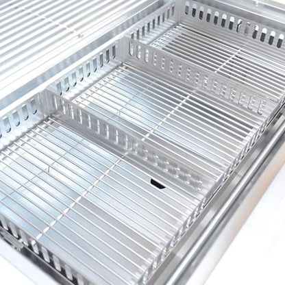 KoKoMo 32” Built-In Charcoal Grill Premium 304 Stainless Steel Construction Adjustable Air Dampers Charcoal Tray Front Clean Out Double Wall Hood Outdoor Kitchen Grill