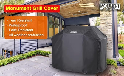 Monument Heavy Duty Gas BBQ Grill Cover,54-inches for 4-Burner Mesa 400, 25392, 24633, 35633, 24367, 41847NG, M415BZ, SKU 98475