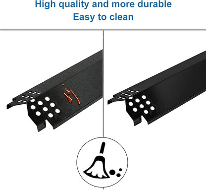 Uniflasy Grill Replacement Parts Kit for Expert Grill 720-0789H 4-Burner Propane Gas Grill Porcelain Steel Heat Plate Shield Stainless Steel Pipe Burners 4 Packs