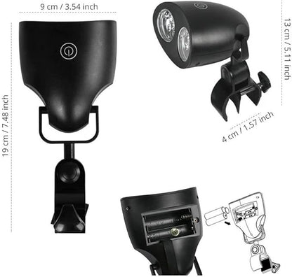 Barbecue Grill Light BBQ LED Light BizoeRade Bright Handle Mount Grilling Light for Most Grill Handles with Touch Switch, Adjustable, Screwdriver for Outdoor Night Grilling