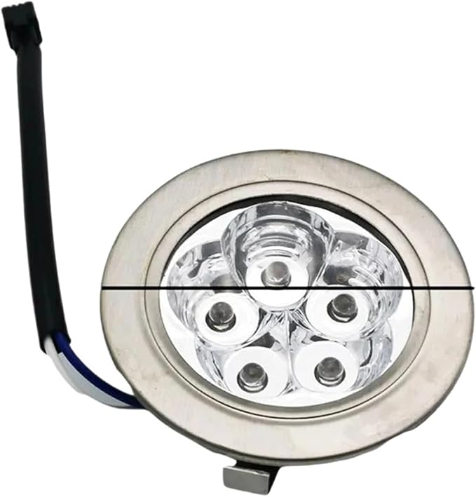 Compatible for Range Hood LED Lamp | 2-pack 220V round stainless light