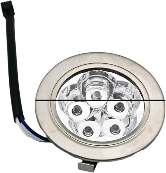 Compatible for Range Hood LED Lamp | 2-pack 220V round stainless light