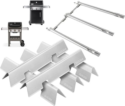 Grill Parts for Weber Spirit 2 Grill Parts GS4 Spirit II & I E310 E320 S310 S320, Replacement for Weber Spirit E-310 Flavorizer Bars 7636 67046,Burner Tube 67025 67103 69787,Crossover Tube 67279 69898