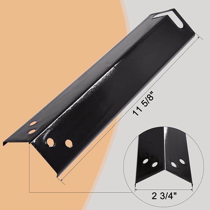 Replacement Grill Parts for Expert Grill XG10-101-002-02 3 Burner Gas Grill, Porcelain Steel Heat Plates for 3 Burner Walmart Expert Grill Model, 3-Pack