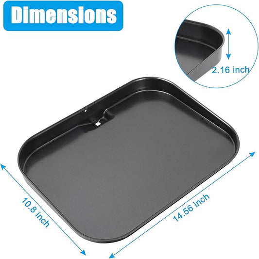 Grill Griddle Plate for Ninja Woodfire Outdoor Grills OG700 Series Accessories, Non-Stick Flat Top Griddle Pan Compatible with Ninja XSKGRDPLT Woodfire OG701 Grill, Insert