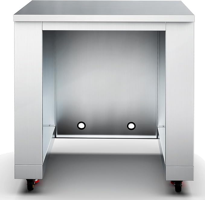 BODEGA Stainless Steel Outdoor Kitchen Cabinet for Beverage Fridge, Under Counter Beverage Refrigerator Cabinet Module is Designed to 24-inch Indoor/Outdoor Under-Counter Refrigerator.
