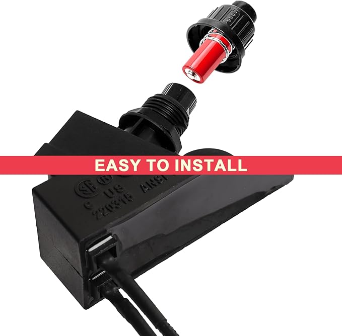 DHLG-12 Grill Igniter Kit for Charbroil Grill Replacement Parts, 2-Outlet Push Button Electronic Ignition Module with Wires for Charbroil G432-8S01-W1 G470-5503-W1 Grill Parts, AAA Battery Required