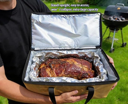 BBQ Meat Resting Blanket, Reusable Meat Resting Bag for resting meat for Smoker Accessories/Kitchen/Dough/Party/Picnic/Camping,Christmas Birthday Gift for Men and BBQ Lovers（15inch）