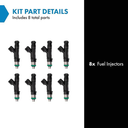 TRQ Fuel Injector Set | For 2009-2014 Ford Expedition 2009-2010 F-150 Lincoln Navigator