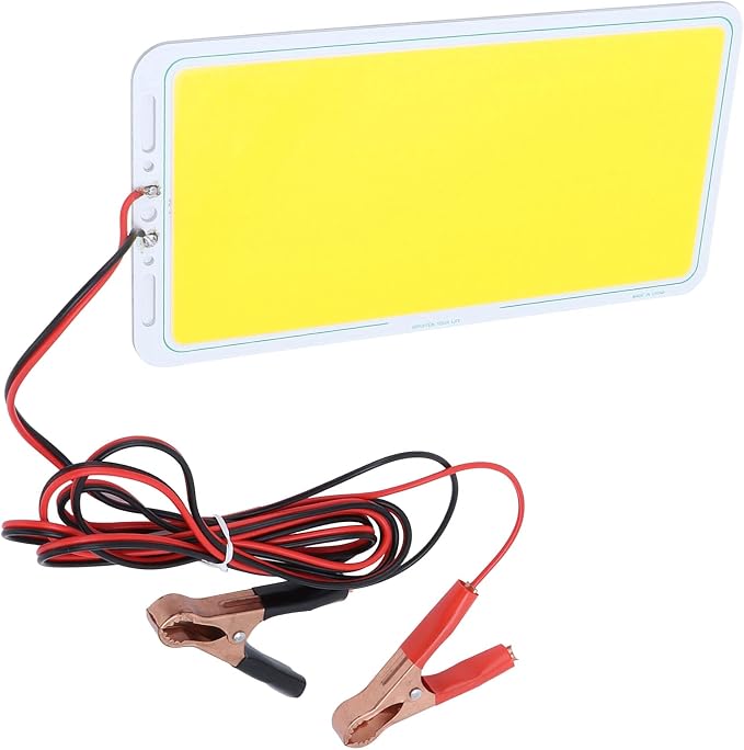 COB LED Panel Light, 70W 7000LM Bright 12V Light Source for Camping Tent Warm White Aluminum Board 220x112mm 1 Pack