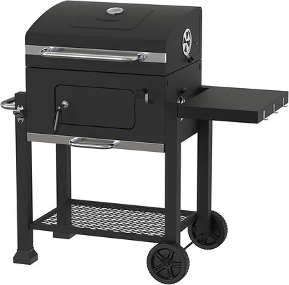 Heavy Duty 24-Inch Charcoal Grill, Black