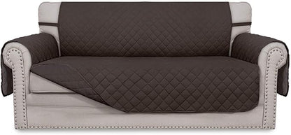 Easy-Going Reversible Couch Cover, 2 Cushion Sofa, Chocolate/Chocolate | Oversized Loveseat Slipcover For Dogs, Water Resistant Mat, Living Room, Non-Slip Sofa Cover, Pet Friendly