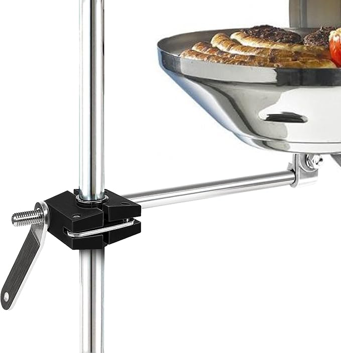 Round Rail Grill Mounting Hardware Kit for Standard 7/8" or 1" Rails, Compatible with All Kettles Grill A10-080