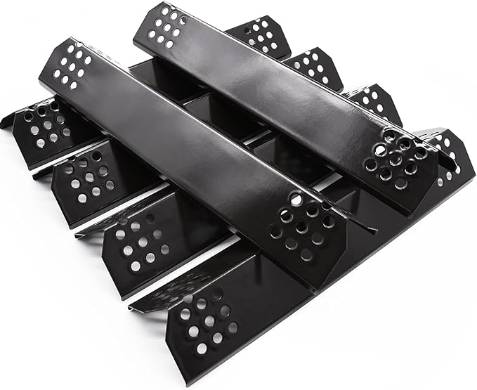 Set of 6 Flame Tamers for Nexgrill 720-0896B, 720-0896, 720-0882A, 720-0783E Grill Replacement Parts, Heat Plate Shields Replacement for Grill Master 720-0737, 720-0697, Nexgrill 720-0925, 720-0896C