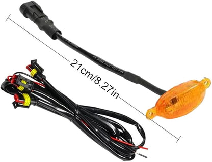 Grille Lights for Vehicles All-Weather Exterior Decoration | Bright Yellow LED Lights for Car Front for Camping, Travel, Commuting Urban Road Short Outings Adventures