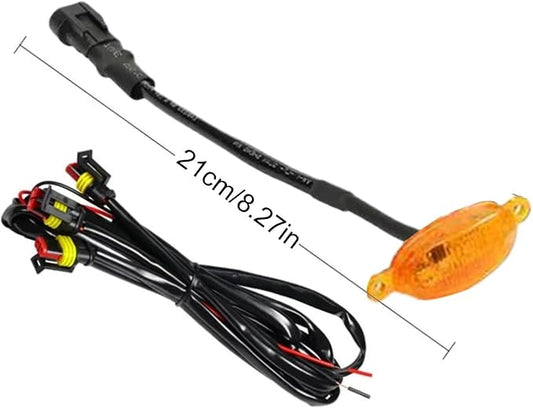 Grille Lights for Vehicles All-Weather Exterior Decoration | Bright Yellow LED Lights for Car Front for Camping, Travel, Commuting Urban Road Short Outings Adventures