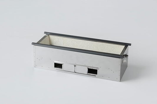 Teruhime TM-624 Grilling Pot, Charcoal Stove, 23.6 x 9.4 inches (600 x 240 mm), Far Infrared, Charcoal Grill, For Commercial Use, For Festivals, Events, Church Gatherings, Festivals, Yakitori Skewers