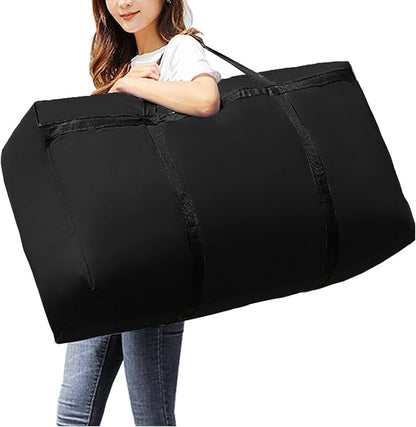 WITERY 2 Pack 180L/47.5 Gallons Extra Large Storage Bags Jumbo Duffle Bag for Travel Moving Totes Boxes Heavy Duty Stronger Handles Zippers Reusable Storage Totes for Bassinet Clothes Blankets