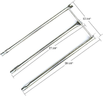 Hongso Replacement Parts for Weber Genesis Silver B & C, Genesis Gold B/C, Spirit E310 E320 700 Grills with Side Mounted Control, 17.4" Grill Grates 7525, 22.5" Flavorizer Bars 7536, Burner Tube Kit