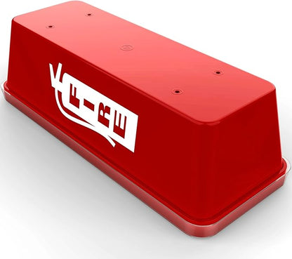ISOP PVC Fire Extinguisher Cabinet Large for 5 kg or 10 lb - Fire Extinguisher Storage Indoor / Outdoor - Wall Mounted Fire-rescue Extinguishers Box - ABC Extinguishers Mounting - Wall-Fixed Enclosure