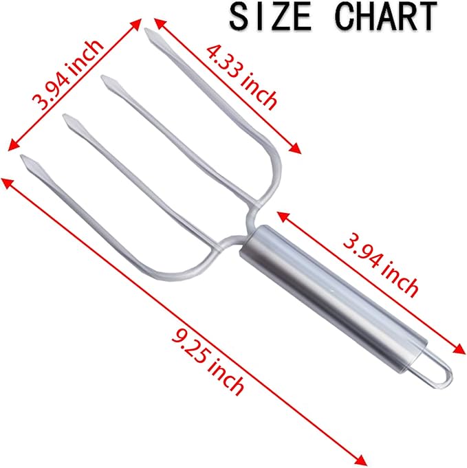 Stainless Steel Turkey Baster and Poultry Lifters fork Set of 2. Food grade stainless steel and BPA-Free Silicone. Dishwasher-Safe