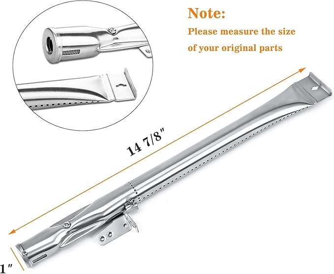 Uniflasy Grill Replacement Parts for Nexgrill 5 Burner 720-0888, 720-0888N, Nexgrill 4 Burner 720-0830H, Members Mark 720-0882D, Heat Plates Burner Tubes for Nexgrill Replacement Parts 5 Burner