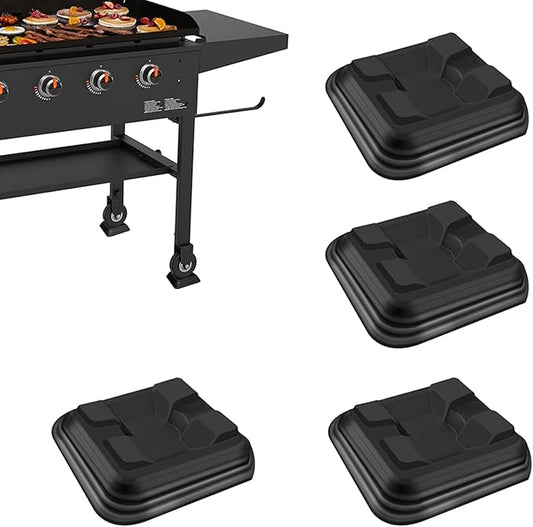 RELIY 4Pcs 1/4" Griddle Leveling Shims Kit for Blackstone Griddle, Stackable Plastic shims for Leveling Kit, Grill Accessories,Easy Levelling, Keep Flat Top Grill in Level & Stable