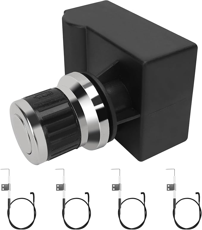 Grill Igniter Kit for Nexgrill 720-0830H 720-0830D Replacement Igniter 4 Burner, 4 Outlets Tact Push Button Grill Ignitor for Nexgrill 730-0958A, 720-0864, 3 & 2 Burner Grill Replacement Igniters