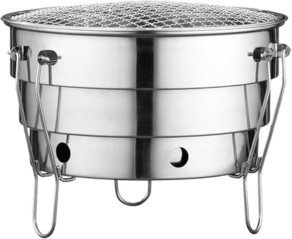BBQ Grill Outdoor Tabletop Portable Grill BBQ Charcoal Grill Stainless Steel Barbecue Grill for Outdoor Camping Grill