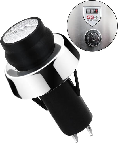 66220 Igniter Switch for Weber, GS4 Igniter Button for Weber Genesis II & Spirit II Grills (2017-Newer), as E/S-210 310 410 315 335 330 435, Grill Igniter Push Button Replacement for Weber 45010001
