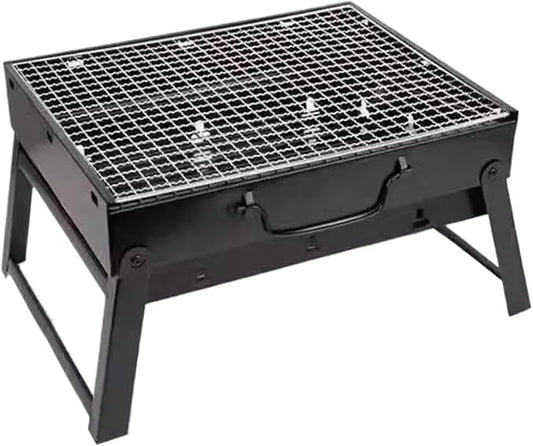 Portable Foldable Steel BBQ Grills Patio Barbecue Charcoal Stove Grills For Outdoor Cooking Camping Picnic Beach
