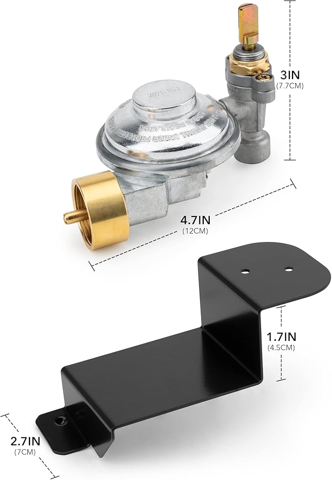 Stanbroil Gas Grill Valve Regulator for Weber Q100 and Q120 Series - Replacement Parts for Weber 80477