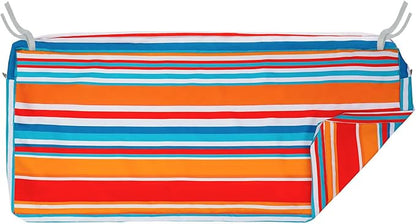 NettyPro Outdoor Loveseat Bench Cushion Cover 42 x 18 x 3 Inch, Water Resistant UV Protection Patio Furniture Swing Cushion Slipcover with Zipper, Replacement Cover Only