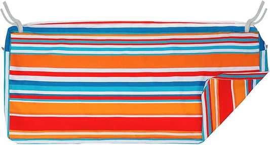 NettyPro Outdoor Loveseat Bench Cushion Cover 48 x 18 x 3 Inch, Water Resistant UV Protection Patio Furniture Swing Cushion Slipcover with Zipper, Replacement Cover Only
