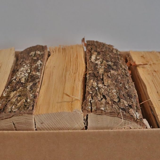 Smoak Firewood 12inch Length Premium Cooking Wood & Firewood Logs - Used for Grills, Smokers, Pizza ovens, stoves, firepits or fireplaces - USDA Certified Kiln Dried Cherry - 12inch Pieces (36-41lbs)