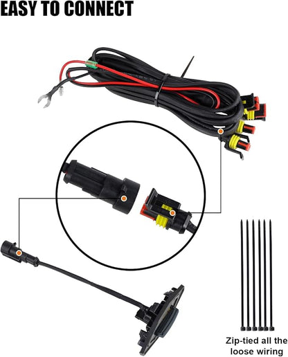 Seven Sparta LED Grill Lights Compatible with 2022-2024 Nissan Frontier S SV PRO-X PRO-4X SL Long Bed SV Hardbody Edition OEM Grille, Nissan Frontier Accessories (Black Shell with Amber Lights)