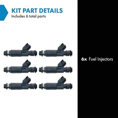TRQ Fuel Injector Set | For 2003-2008 Mazda 6 2002-2006 MPV