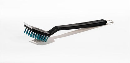 Charbroil Safer Cool-Clean Grill Brush – Grit-Infused Nylon Bristles for Cool Grates, Heavy-Duty Scraper, Built to Last 50,000+ Scrubs