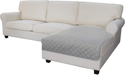 Easy-Going Sectional Couch Covers for Dogs L Shape Sofa Cover Reversible Sofa Slipcover Chaise Lounge Cover Furniture Protector Cover for Pets Dog Cat (42 x 68 inches, Light Gray/Light Gray) | Soft Sofa Slipcover For Dogs, Fits Left/Right Chaise Lounge...