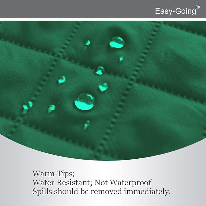 Easy-Going Reversible Couch Cover, Large Futon Sofa, Green/Christmas Red | Machine Washable Slipcover For Dogs, Water Resistant Furniture Mat For Living Room, Non-Slip Sofa Cover, Pet Friendly
