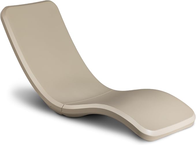 Coast Modern in Pool Lounge Chair - Waterproof & Weighted Chaise Lounger - Outdoor Pool Furniture for Patio or in Baja Shelf - Sand