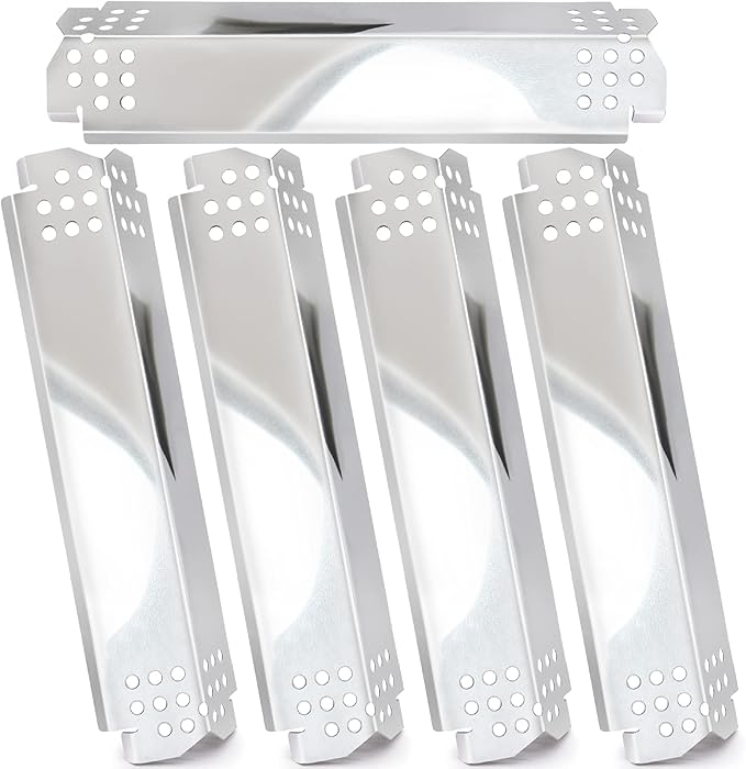 Grill Replacement Parts for Nexgrill 5 Burner 720-0888, 720-0888N, Home Depot Nexgrill 720-0830H, Stainless Steel Grill Heat Plates Shield Tent, Burner Cover, Flame Tamer, Flavor Bar, 5 Pack