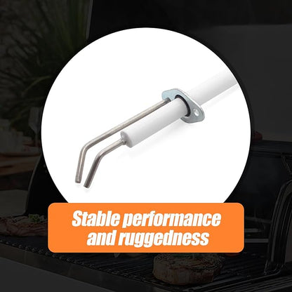 2-Pack Electronic Grill Igniter & Ceramic Electrode Set - Compatible with Select Outdoor Grills - Replacement for AP5318793, PB040179, PB040288