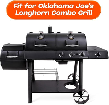 Grill Replacement Parts for Oklahoma Joe's Longhorn Combo 3-Burner Charcoal/Gas Smoker, Heat Plate Shield 1767017 1767054 16202046 Grill, Grill Parts Burner Tube & Crossover Tubes for Oklahoma Joe